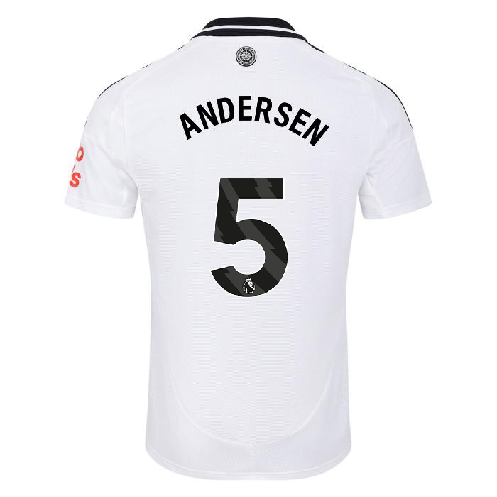 fulham 2425 home shirt – womens fit – 5 joachim andersen – adi01009-02 Fulham Kits | Top Collection For Every Supporter